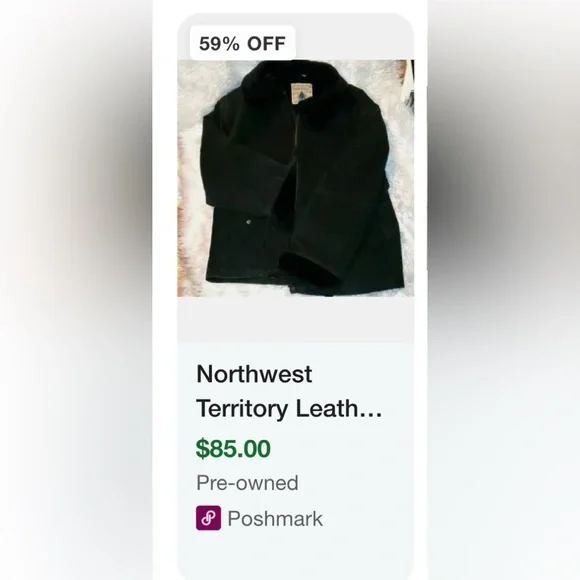 Northwest Territory leather jacket, fur trim - Picture 14 of 14